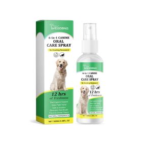 Yegbong Pet Oral Spray - Dog care, cleans pet's oral cavity, eliminates bad breath and yellow teeth, convenient care