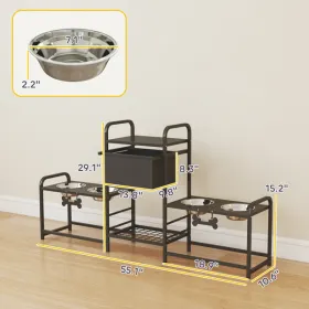 Dog Bowls /Pet Feeding Storage (Option: defaulttitle)