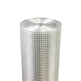 Chicken Wire Mesh Fence Roll After Metal Welding (Option: Silver)